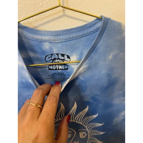 Call Your Mother Retro-Boho-Celestial- Sun Tie-Dye T-Shirt – Size Large - Picture 2 of 6